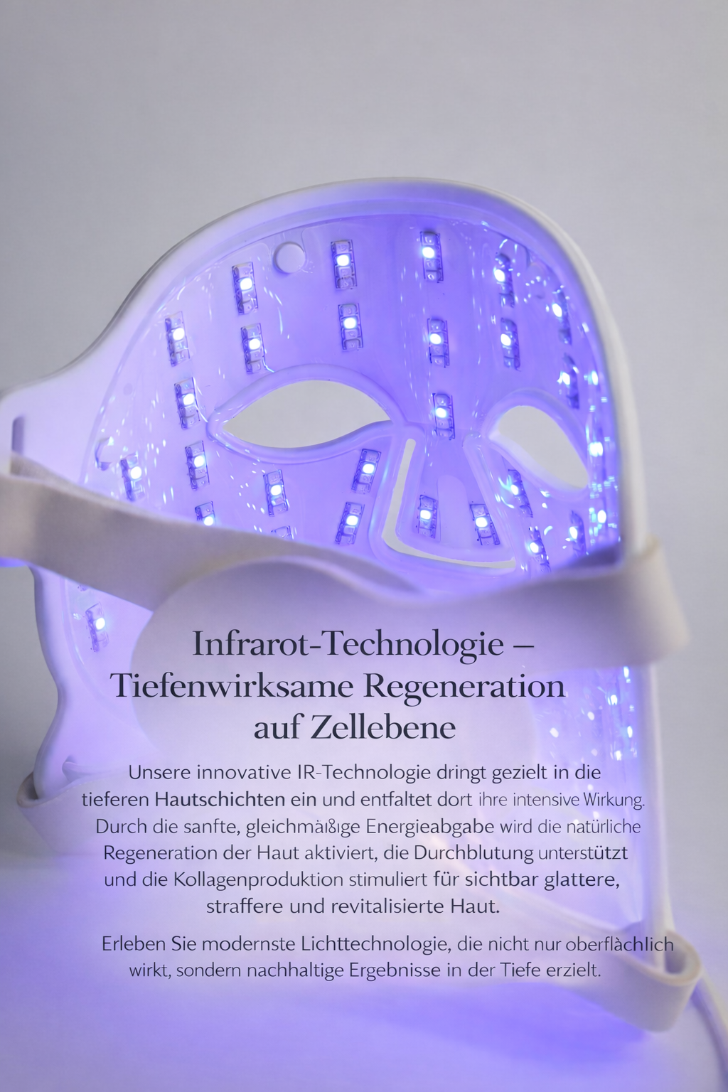 Ellagin PRO( 3 in 1 )                                          Sichtbar Faltenreduktion in 30 Tagen.                                        Akne sichtbar reduziert nach 2 Wochen.               LED-Lichttherapie mit IR Technologie