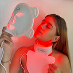 Ellagin Medizinische LED-Gesichts-,Hals und Dekolletémaske Professionelle LED-Lichttherapie